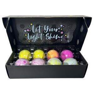Hudsyn Brielle Light Up Bath Bombs Gift Set 8-Piece New in Box